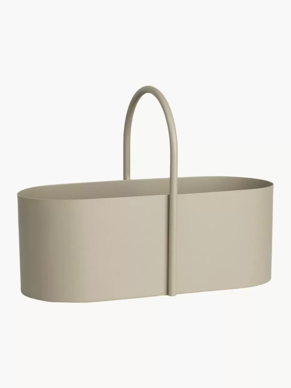 Boxen-ferm LIVING Aufbewahrungsbox Grib aus Metall Hellbeige