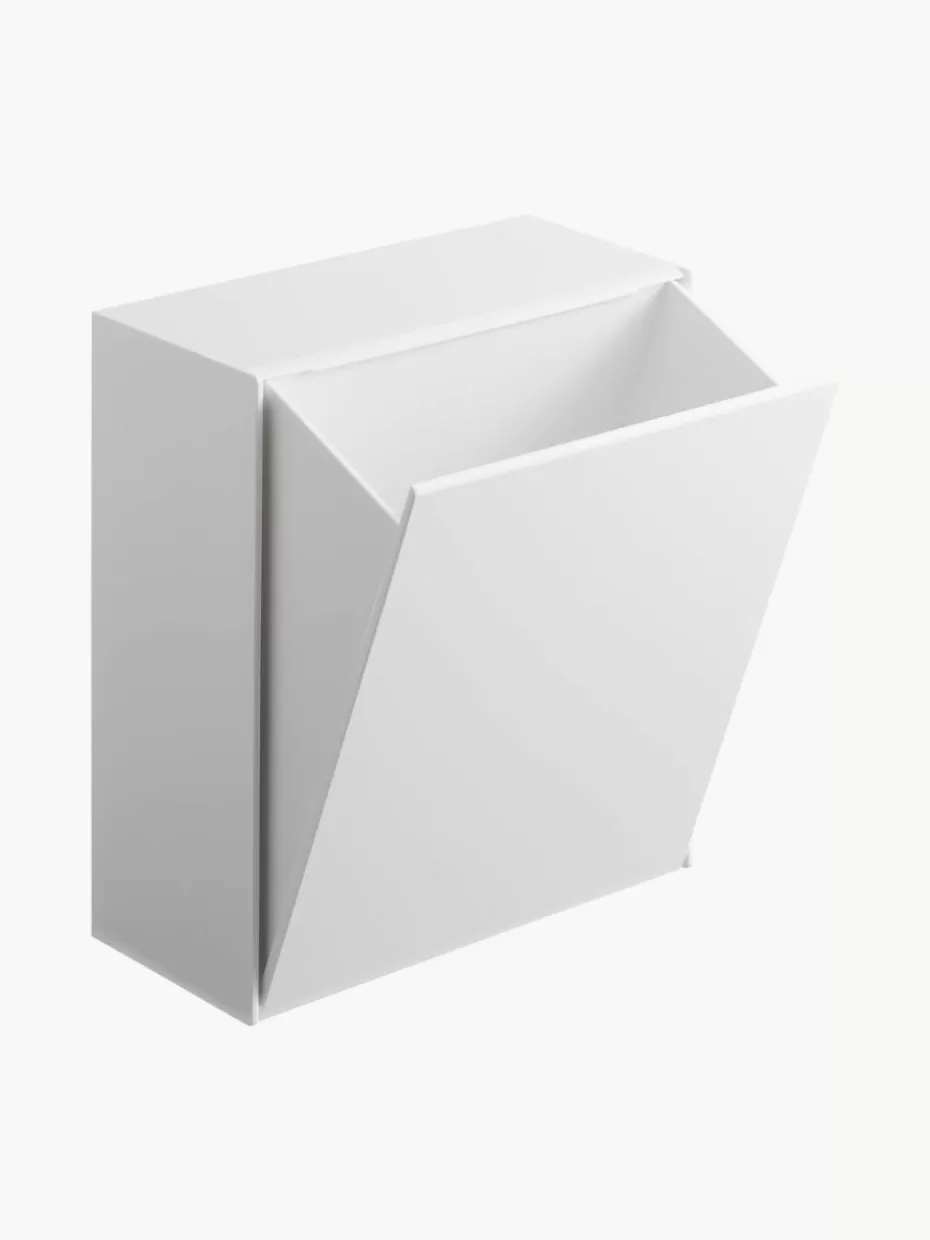 Badaufbewahrung-Yamazaki Aufbewahrungsbox Tower mit Klebehaken Weiß, matt