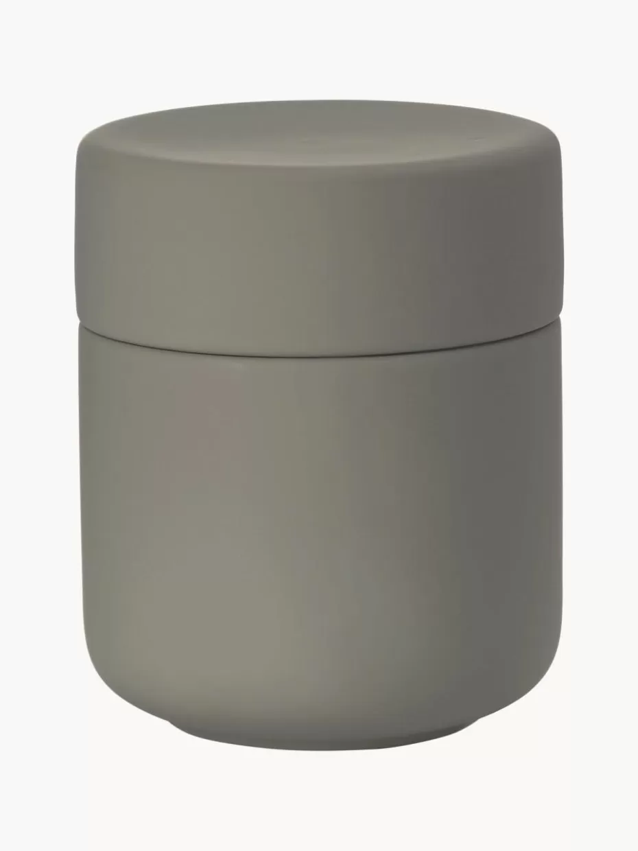 Badaufbewahrung-Zone Denmark Aufbewahrungsdose Ume mit Soft-Touch-Oberfläche Taupe