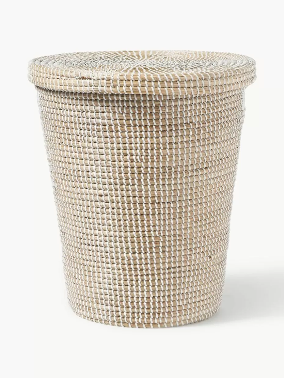 Körbe | Wäschekörbe-Westwing Collection Aufbewahrungskorb Aleya aus Seegras mit Deckel