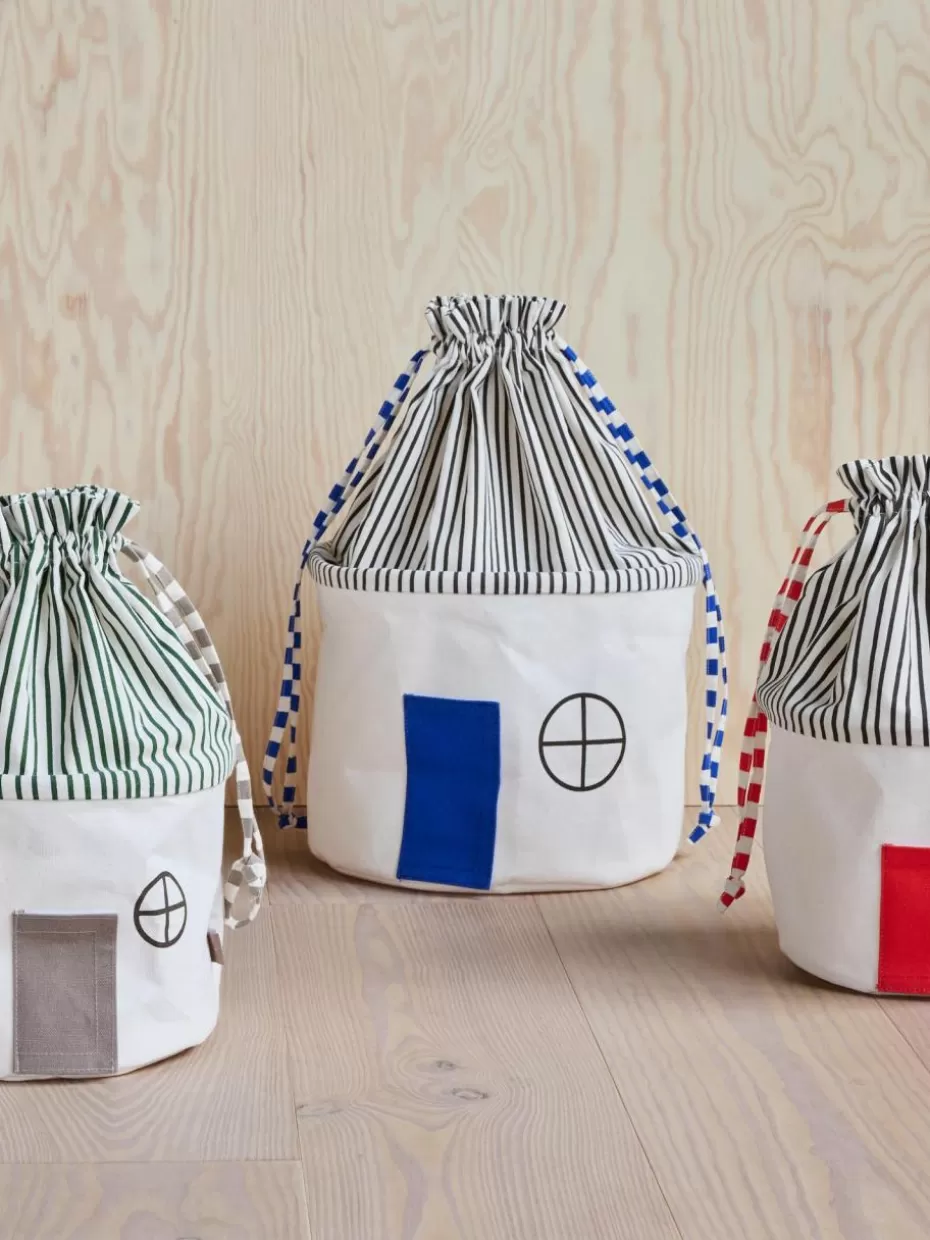 Aufbewahrung-Oyoy Living Design Aufbewahrungskorb Koya Hellbeige, Anthrazit, Blau