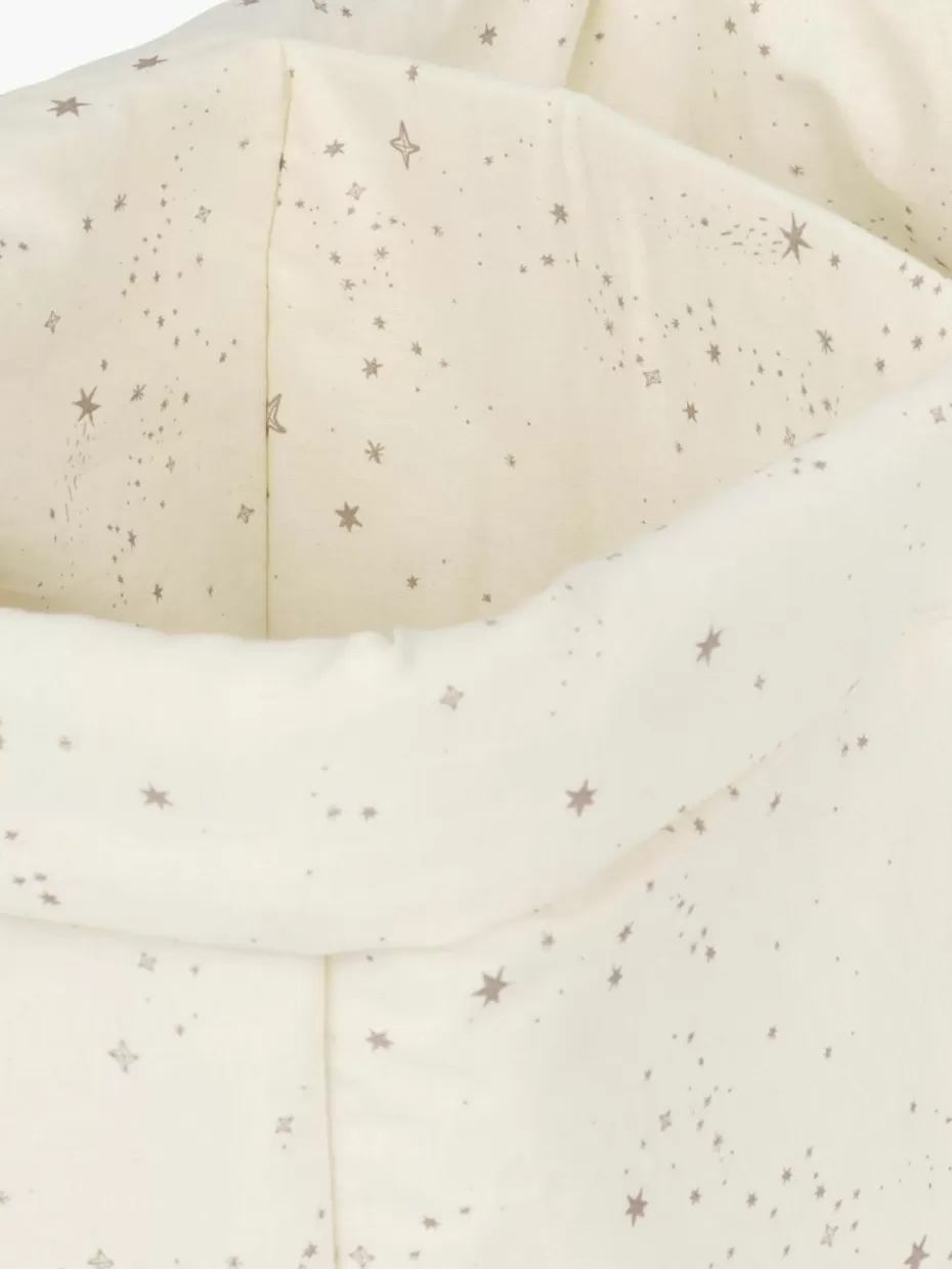 Aufbewahrung-Nobodinoz Aufbewahrungskorb Stories aus Bio-Baumwolle Cremeweiß, Beige, Stern-Motiv