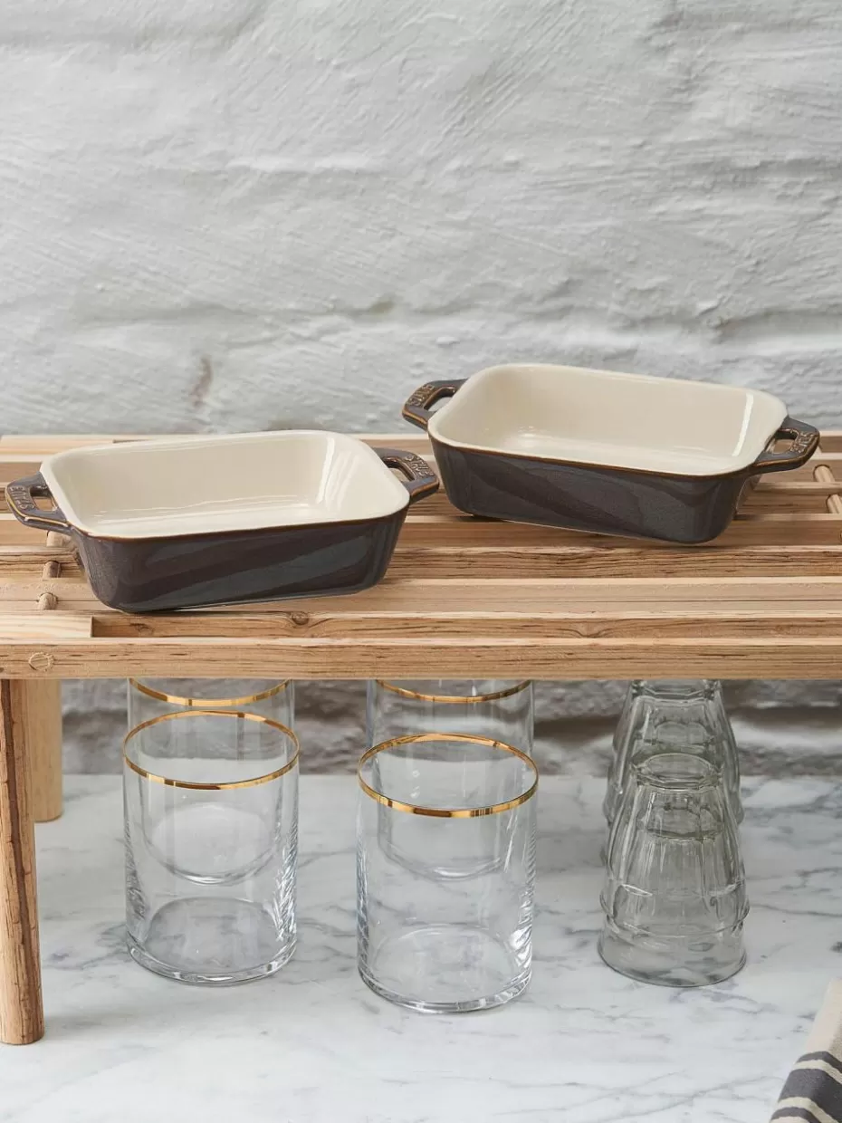 Back- & Ofenformen-Staub Auflaufformen Ceramic, 2er-Set Off White, Taupe
