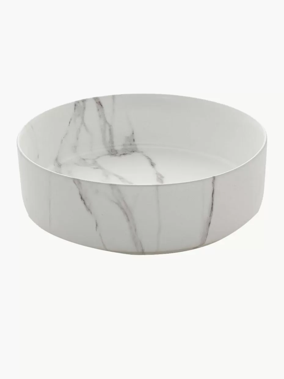 Waschbecken-Westwing Aufsatzwaschbecken Klimt aus Keramik, Ø 36 cm
