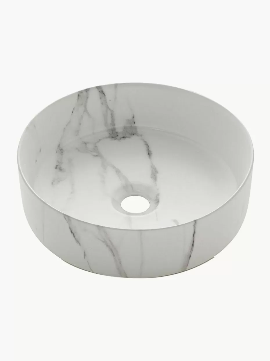 Waschbecken-Westwing Aufsatzwaschbecken Klimt aus Keramik, Ø 36 cm