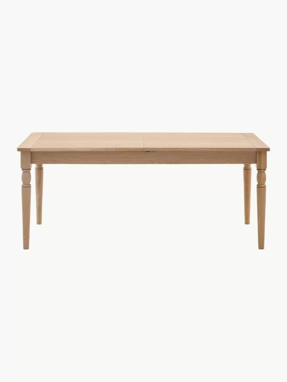 Esstische-Westwing Ausziehbarer Holz-Esstisch Eton, handgefertigt, 180 - 230 x 95 cm Eichenholz