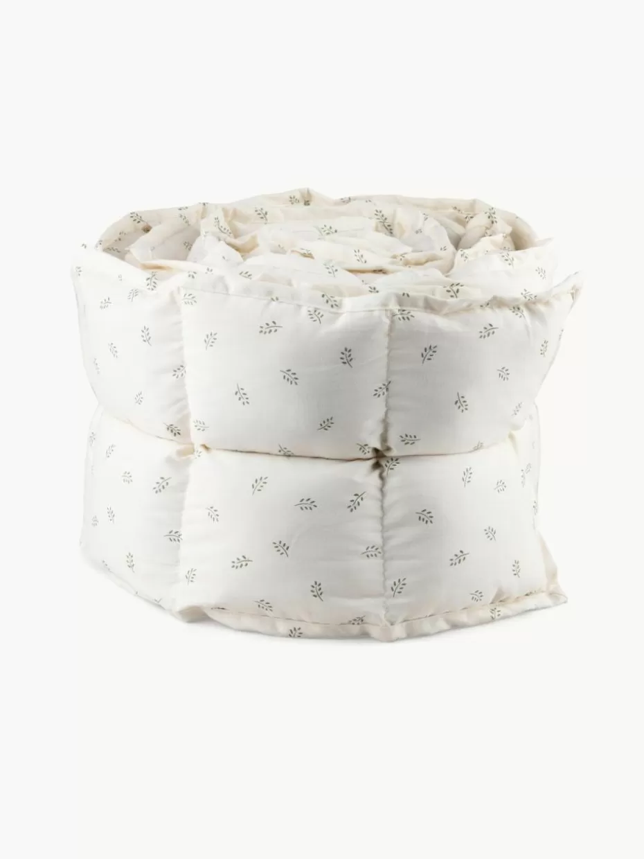Babybetten-Sebra Babybettumrandung Kapok Weiß, Grün