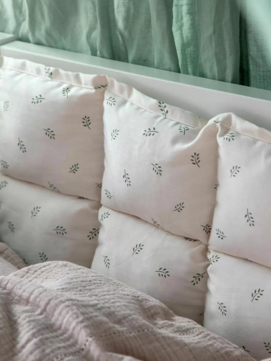 Babybetten-Sebra Babybettumrandung Kapok Weiß, Grün