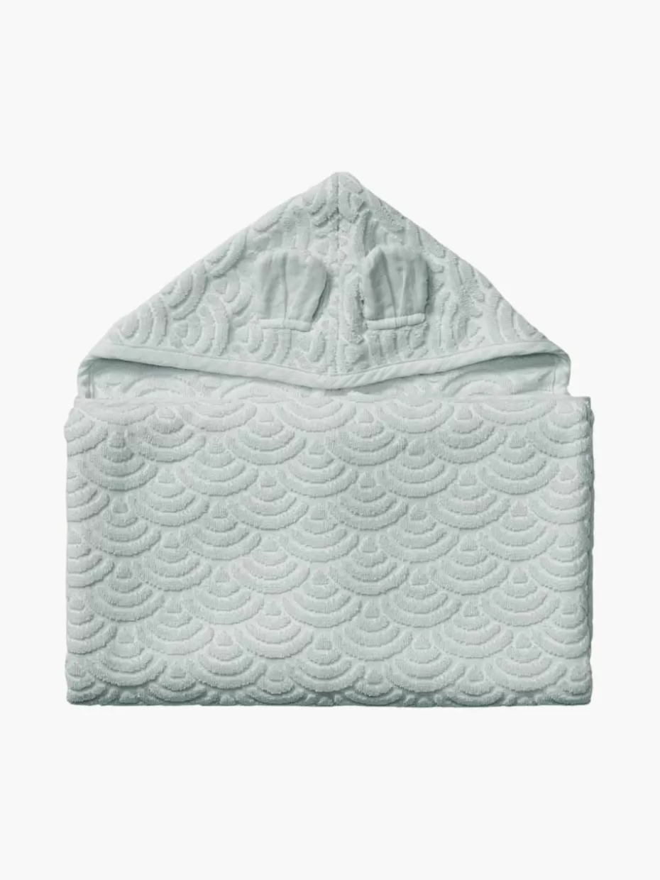 Badtextilien-Cam Cam Copenhagen Babyhandtuch Wave aus Bio-Baumwolle Salbeigrün