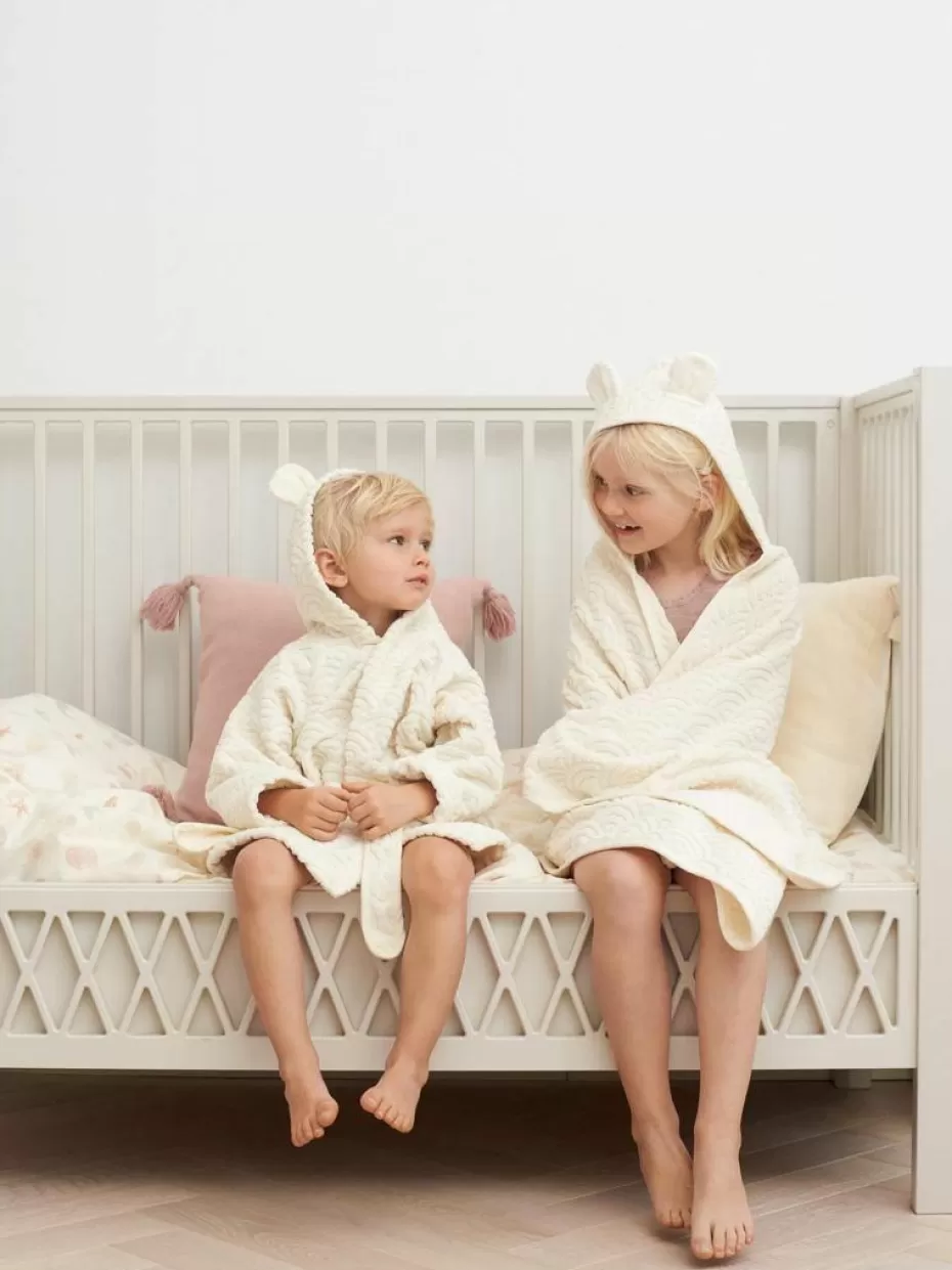 Badtextilien-Cam Cam Copenhagen Babyhandtuch Wave aus Bio-Baumwolle Off White