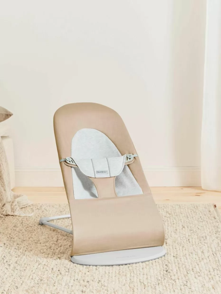 Stühle-BabyBjörn Babywippe Balance Soft Hellbeige, Hellgrau