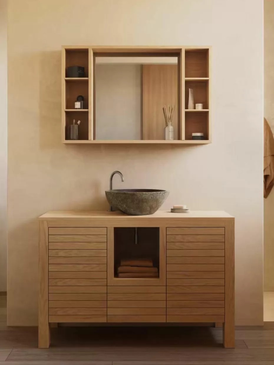 Badregale | Badschränke-Westwing Bad-Midischrank Neria aus Teakholz