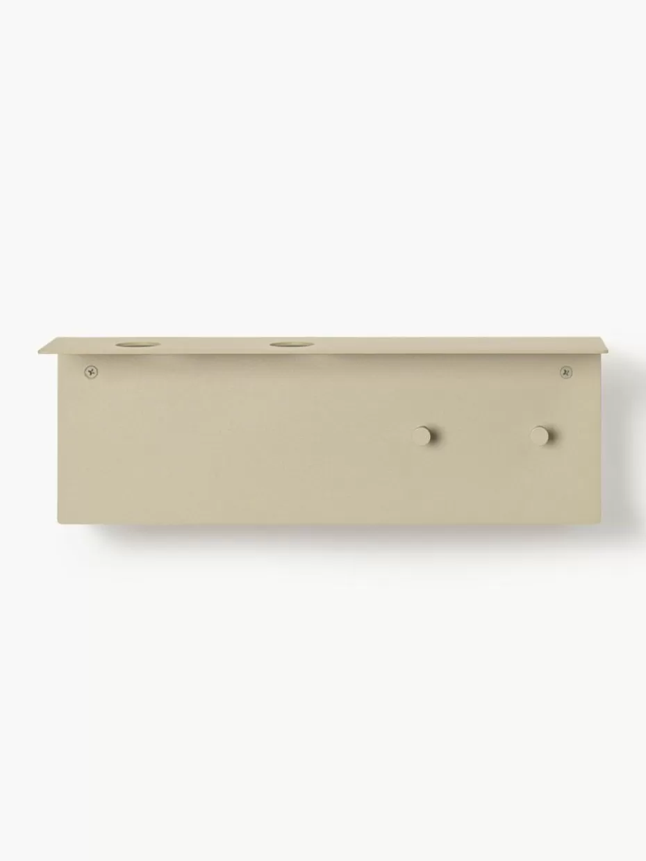 Badregale-ferm LIVING Bad-Wandregal Dora aus Metall Hellbeige, matt