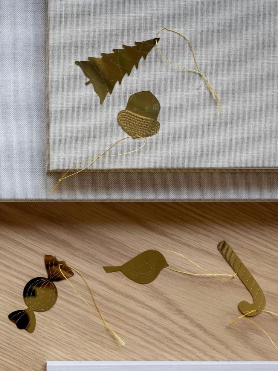 Weihnachtskugeln & Baumanhänger | Festliche Eleganz-Cooee Design Baumanhänger Acorn, 4 Stück