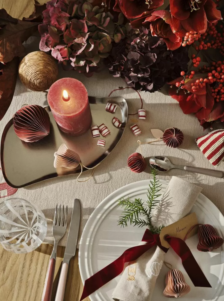 Weihnachtskugeln & Baumanhänger-Broste Copenhagen Baumanhänger Christmas Mix, 2er-Set Altrosa