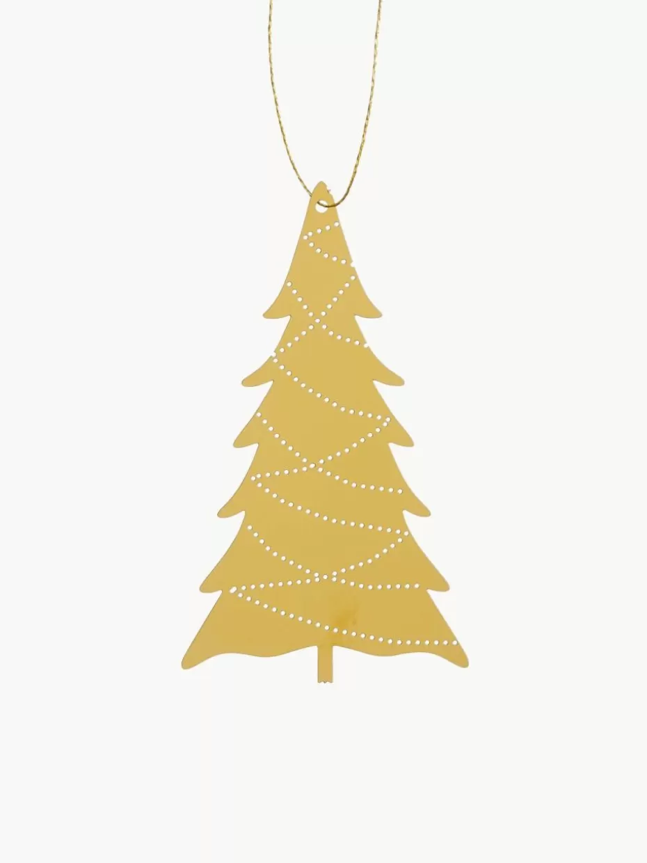 Weihnachtskugeln & Baumanhänger | Festliche Eleganz-Cooee Design Baumanhänger Deco Tree, 4 Stück