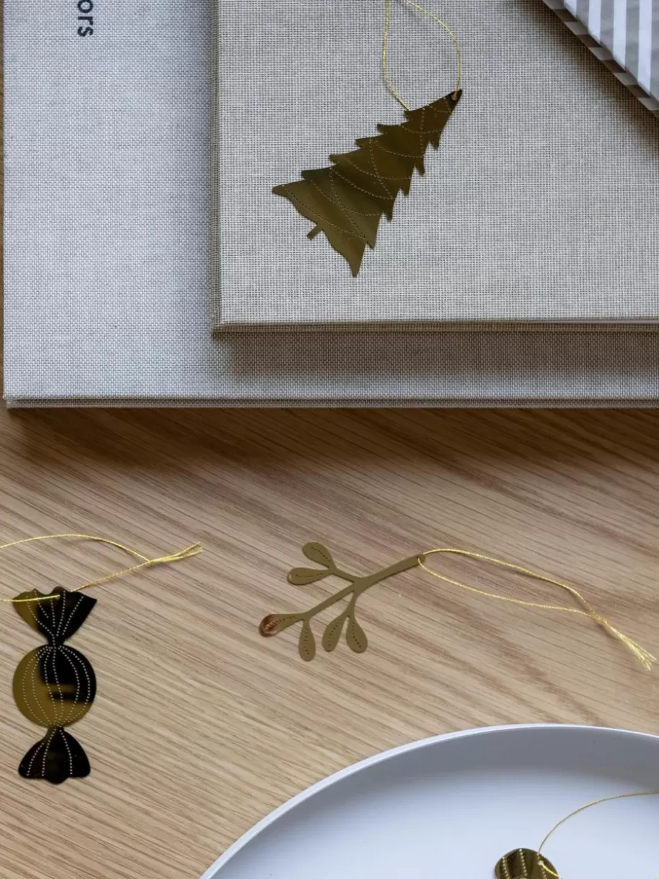 Weihnachtskugeln & Baumanhänger | Festliche Eleganz-Cooee Design Baumanhänger Deco Tree, 4 Stück