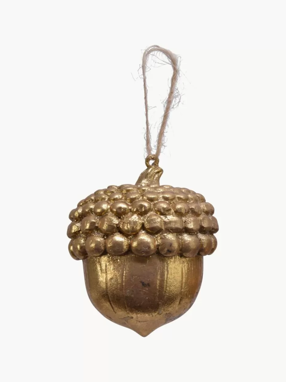 Weihnachtskugeln & Baumanhänger | Weihnachtliche Deko-Objekte-Westwing Baumanhänger Eichel, 2er-Set