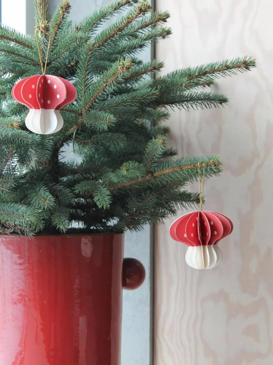 Weihnachtskugeln & Baumanhänger | Family Holidays-Oyoy Living Design Baumanhänger Mushroom, 3 Stück