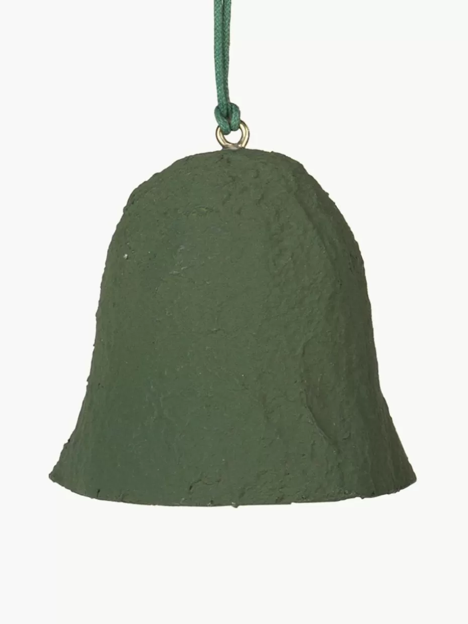Weihnachtskugeln & Baumanhänger | Glow-Up-Broste Copenhagen Baumanhänger Pulp, 4 Stück Dunkelgrün