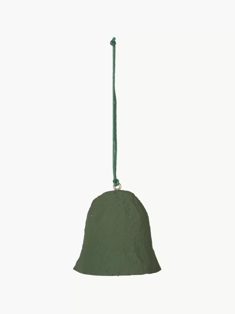 Weihnachtskugeln & Baumanhänger | Glow-Up-Broste Copenhagen Baumanhänger Pulp, 4 Stück Dunkelgrün