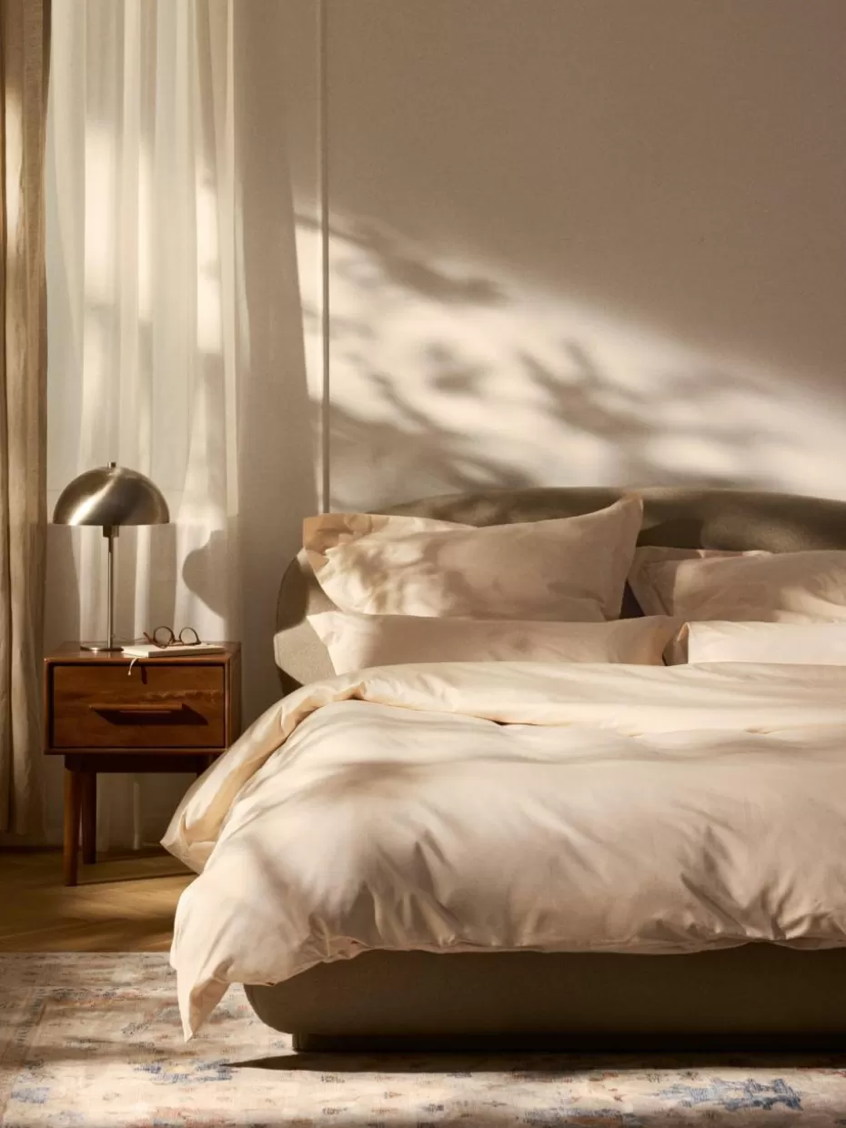 Bettwäsche-Westwing Collection Baumwollsatin-Bettdeckenbezug Premium Peach