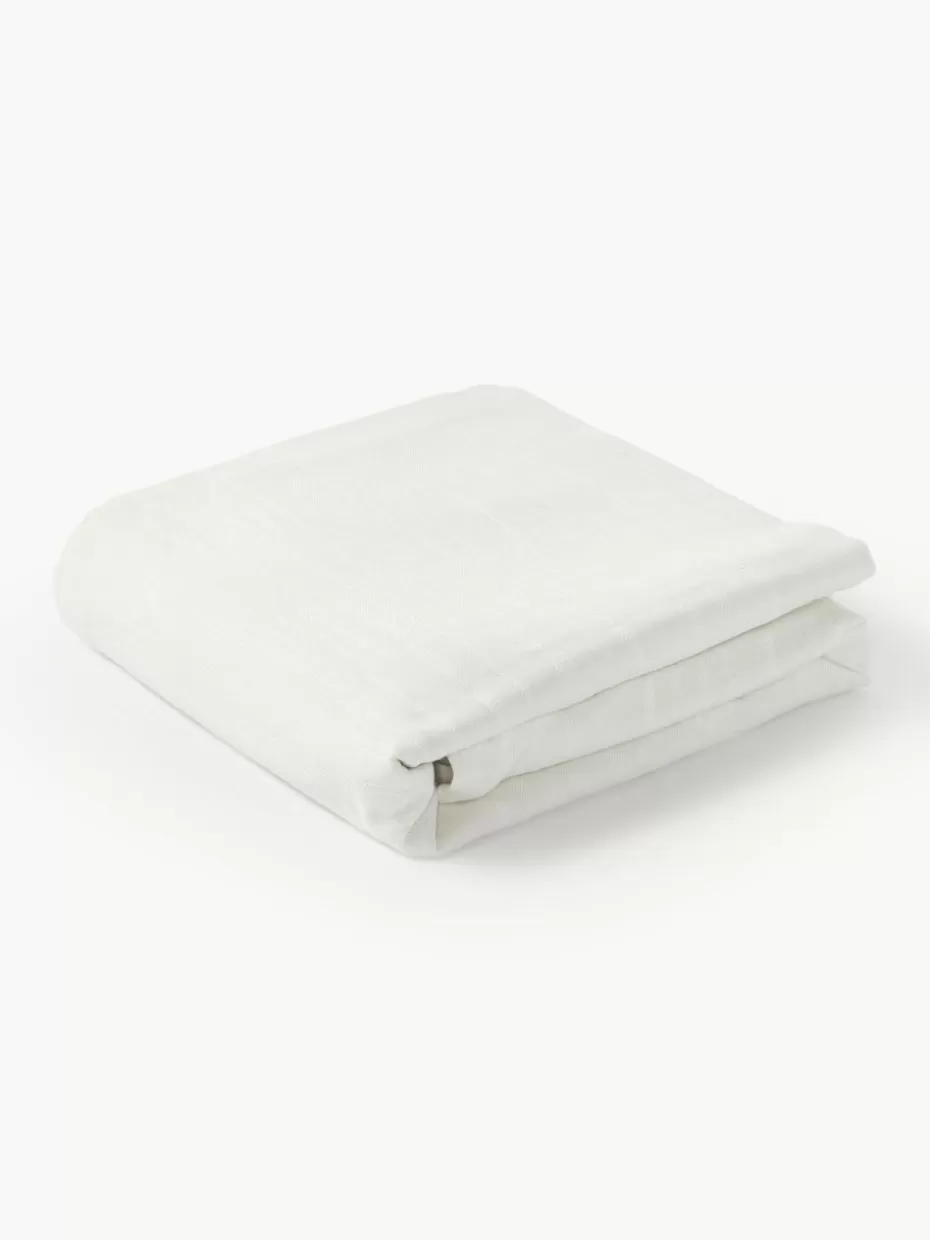 Tagesdecken & Bettüberwürfe-Westwing Collection Baumwoll-Tagesdecke Fiora Off White