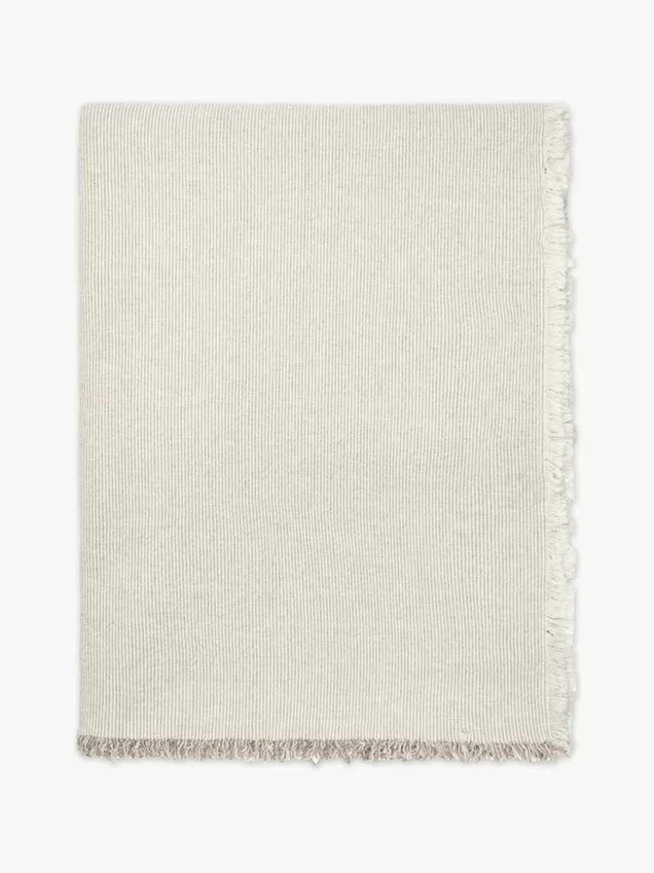 Tischdecken | Tischdecken-Broste Copenhagen Baumwoll-Tischdecke Elouise, verschiedene Größen Hellbeige, Nougat