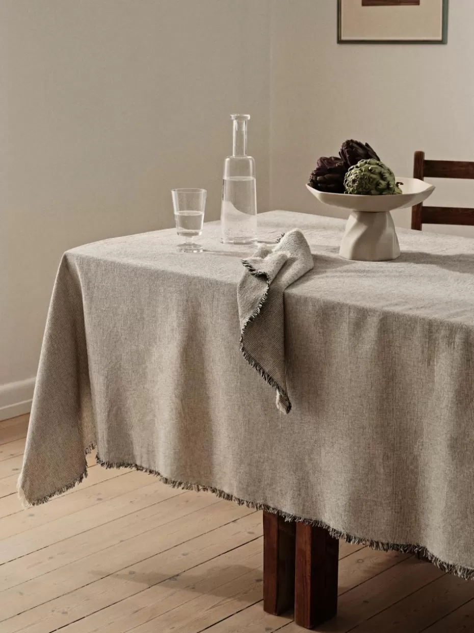 Tischdecken | Tischdecken-Broste Copenhagen Baumwoll-Tischdecke Elouise, verschiedene Größen Off White, Anthrazit