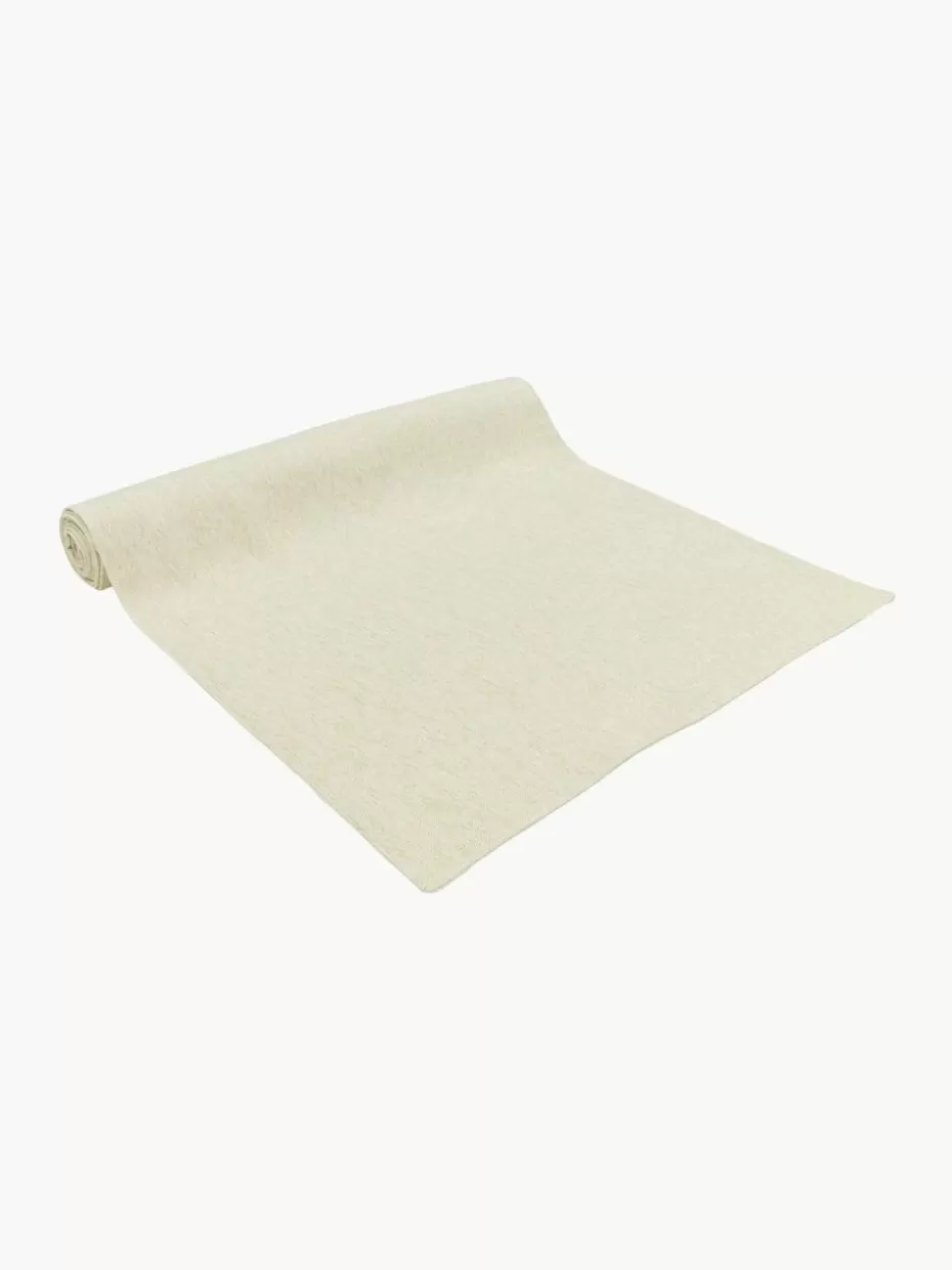 Weihnachtstischwäsche | Tischläufer-Cote Table Baumwoll-Tischläufer Vialactea mit goldfarbenem Dekor