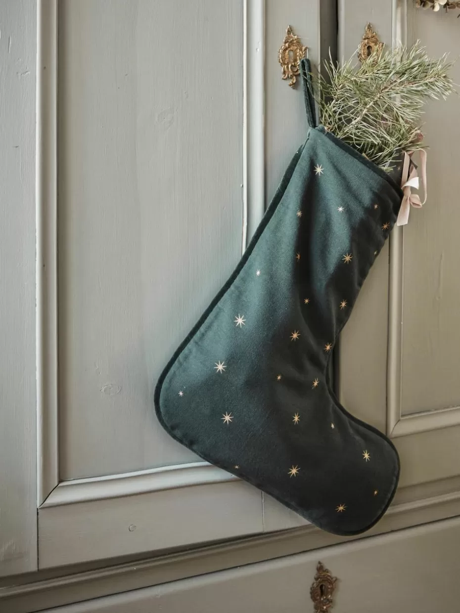 Weihnachtliche Deko-Objekte-House Doctor Baumwoll-Weihnachtsstrumpf Gift
