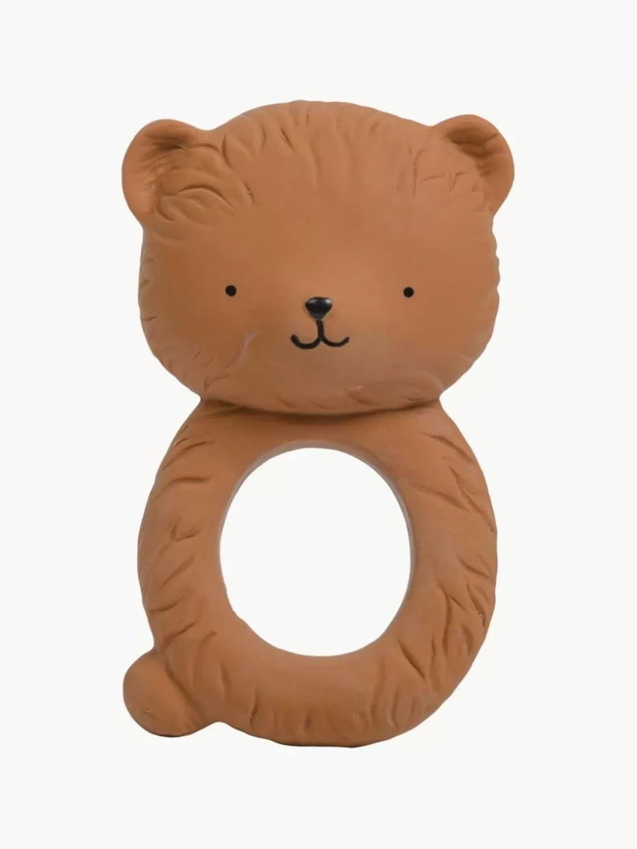 Schnullerketten & Beißringe-A Little Lovely Company Beißring Bear aus Naturkautschuk Bär