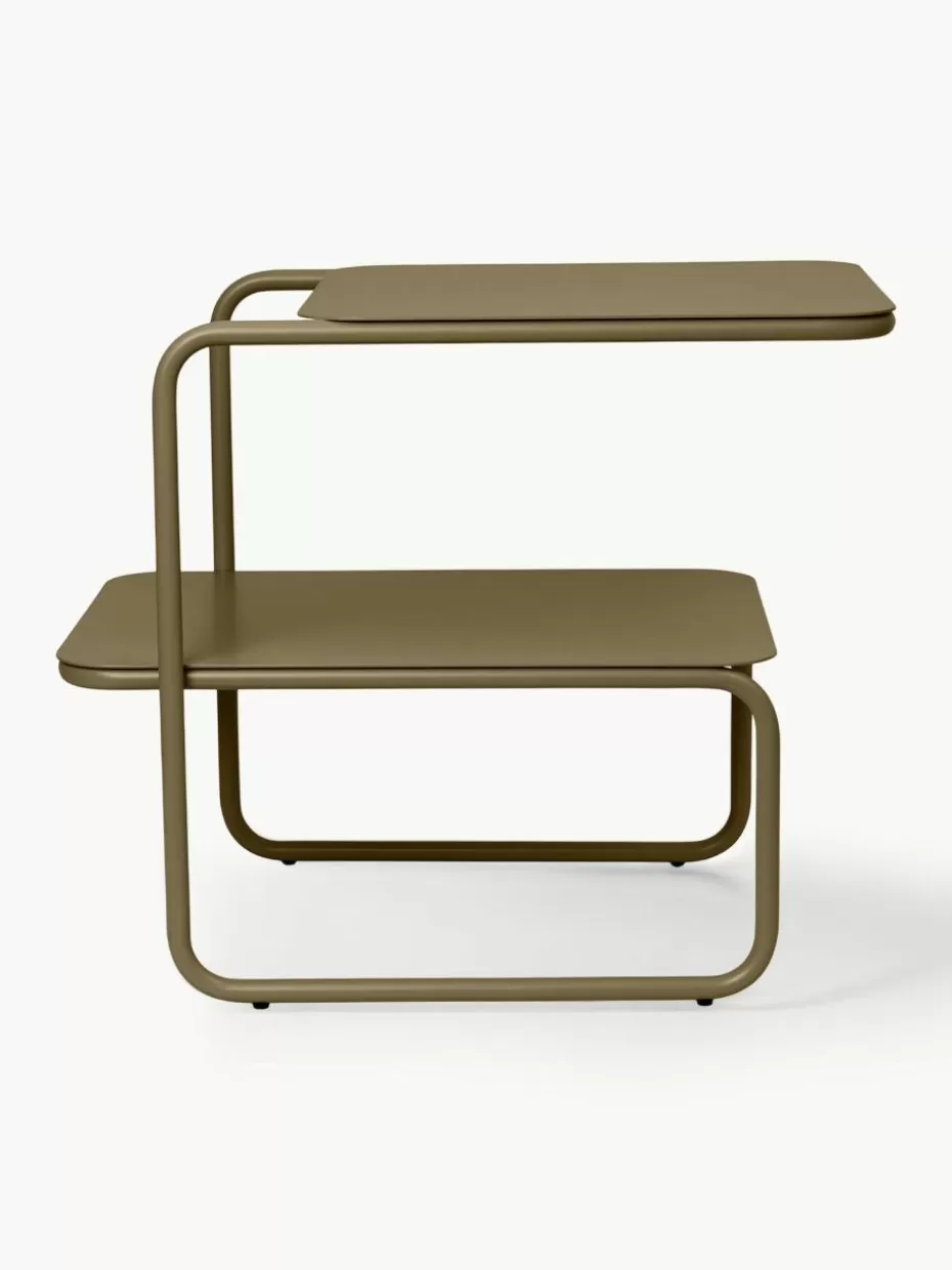 Beistelltische | Couchtische-ferm LIVING Beistelltisch Level mit zwei Ebenen Olivgrün, matt