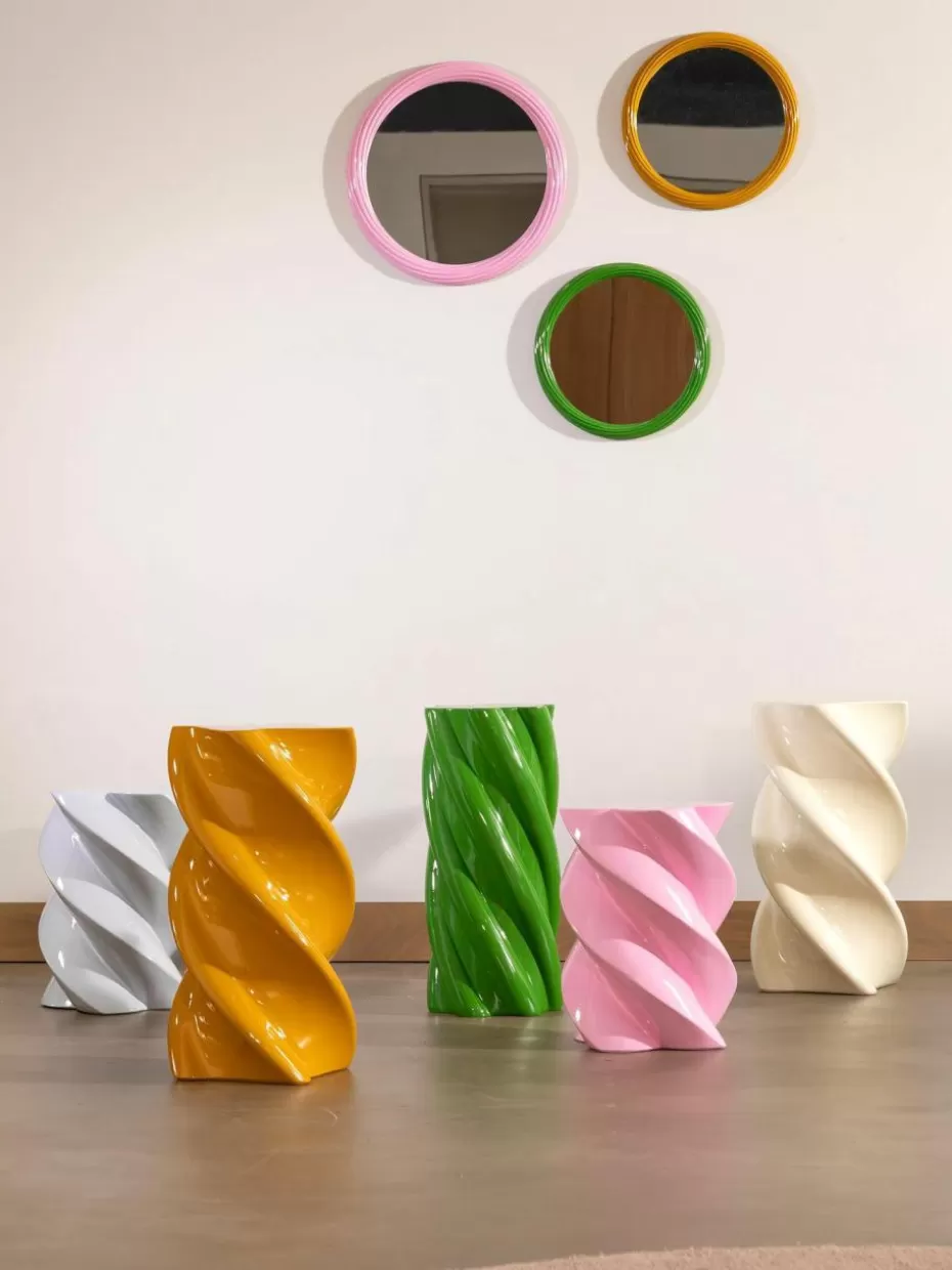 Beistelltische-&k amsterdam Beistelltisch Marshmallow Hellgrau, glänzend