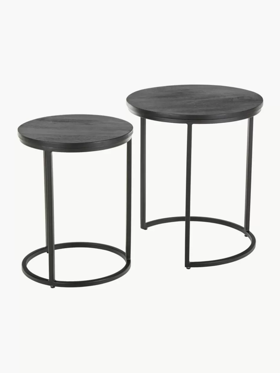 Beistelltische-Westwing Collection Beistelltische Andrew aus Mangoholz, 2er-Set
