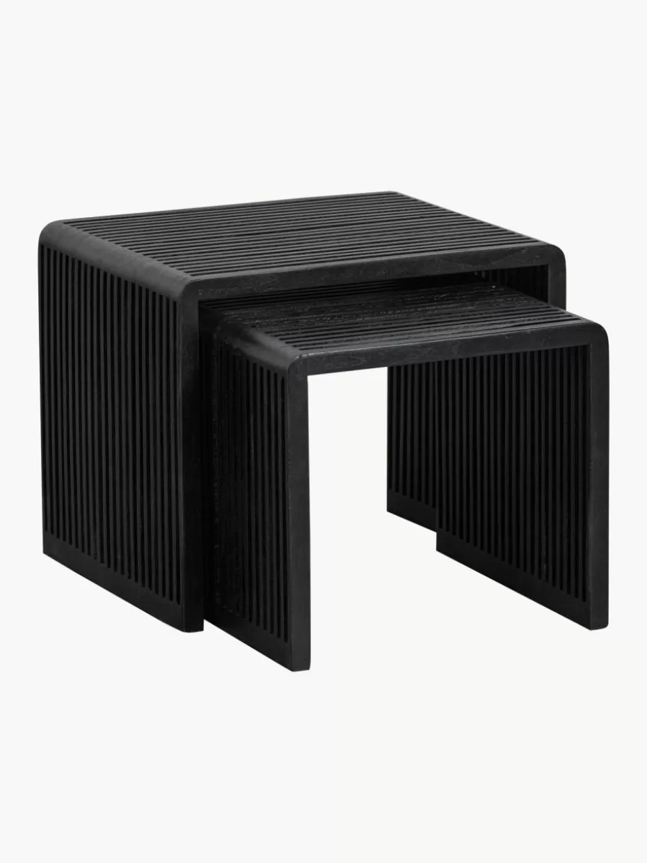 Beistelltische | Couchtische-Westwing Beistelltische Willa aus Teakholz, 2er-Set