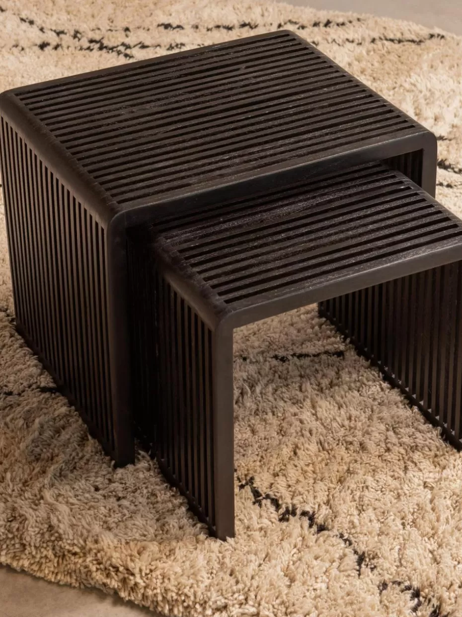 Beistelltische | Couchtische-Westwing Beistelltische Willa aus Teakholz, 2er-Set