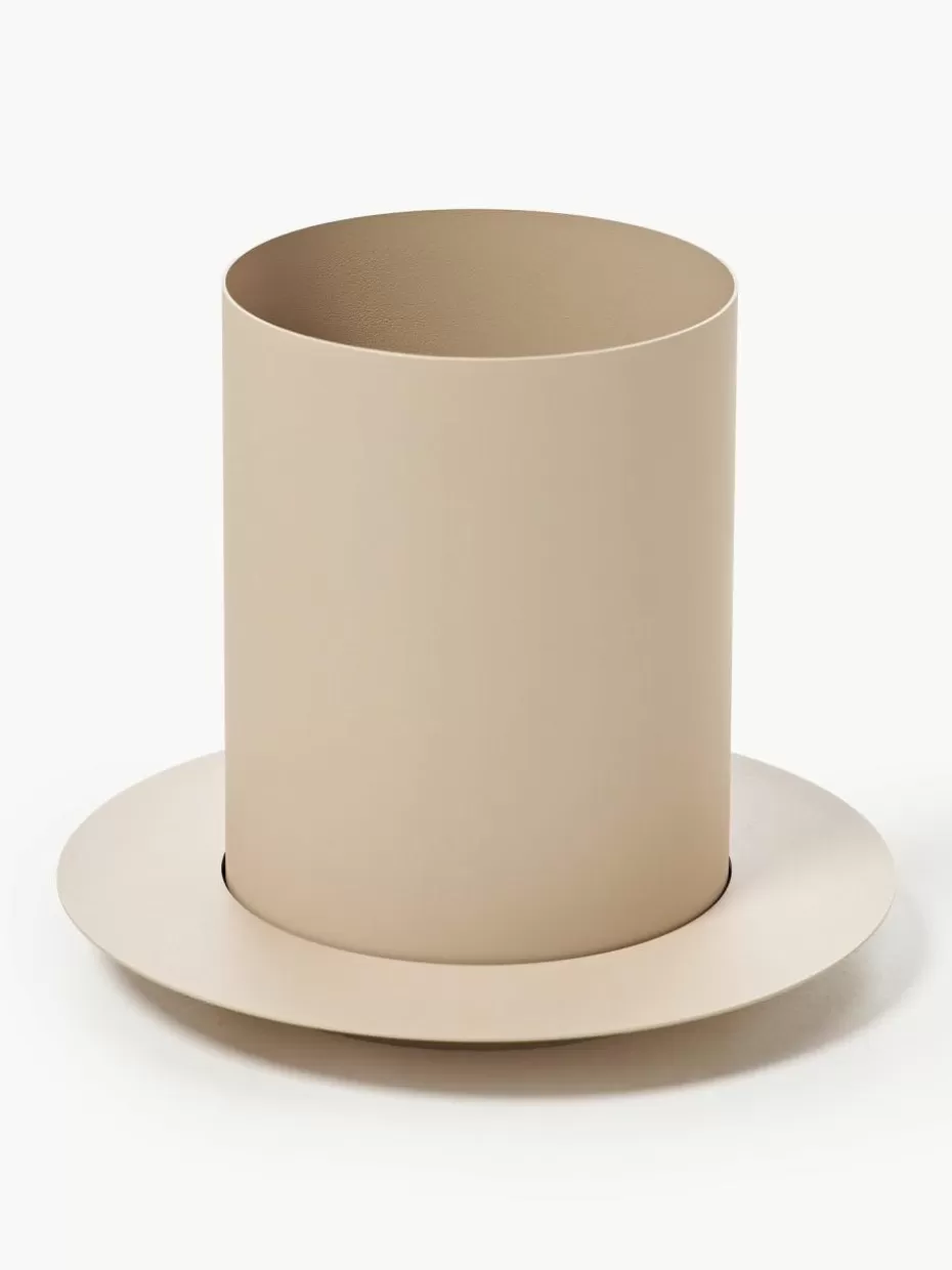 Blumentöpfe-ferm LIVING Übertopf Auran, H 21 cm Hellbeige