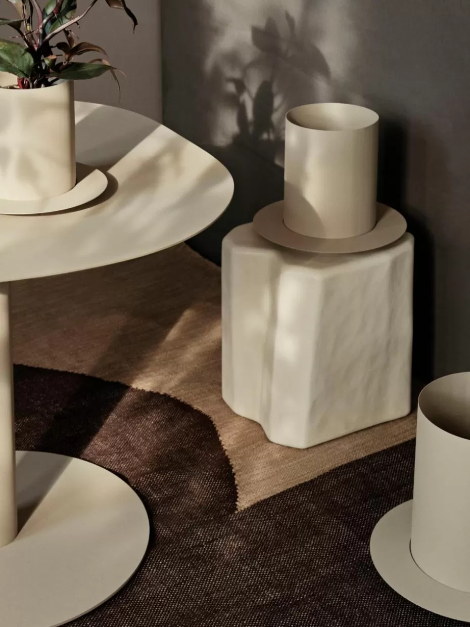 Blumentöpfe-ferm LIVING Übertopf Auran, H 27 cm Hellbeige
