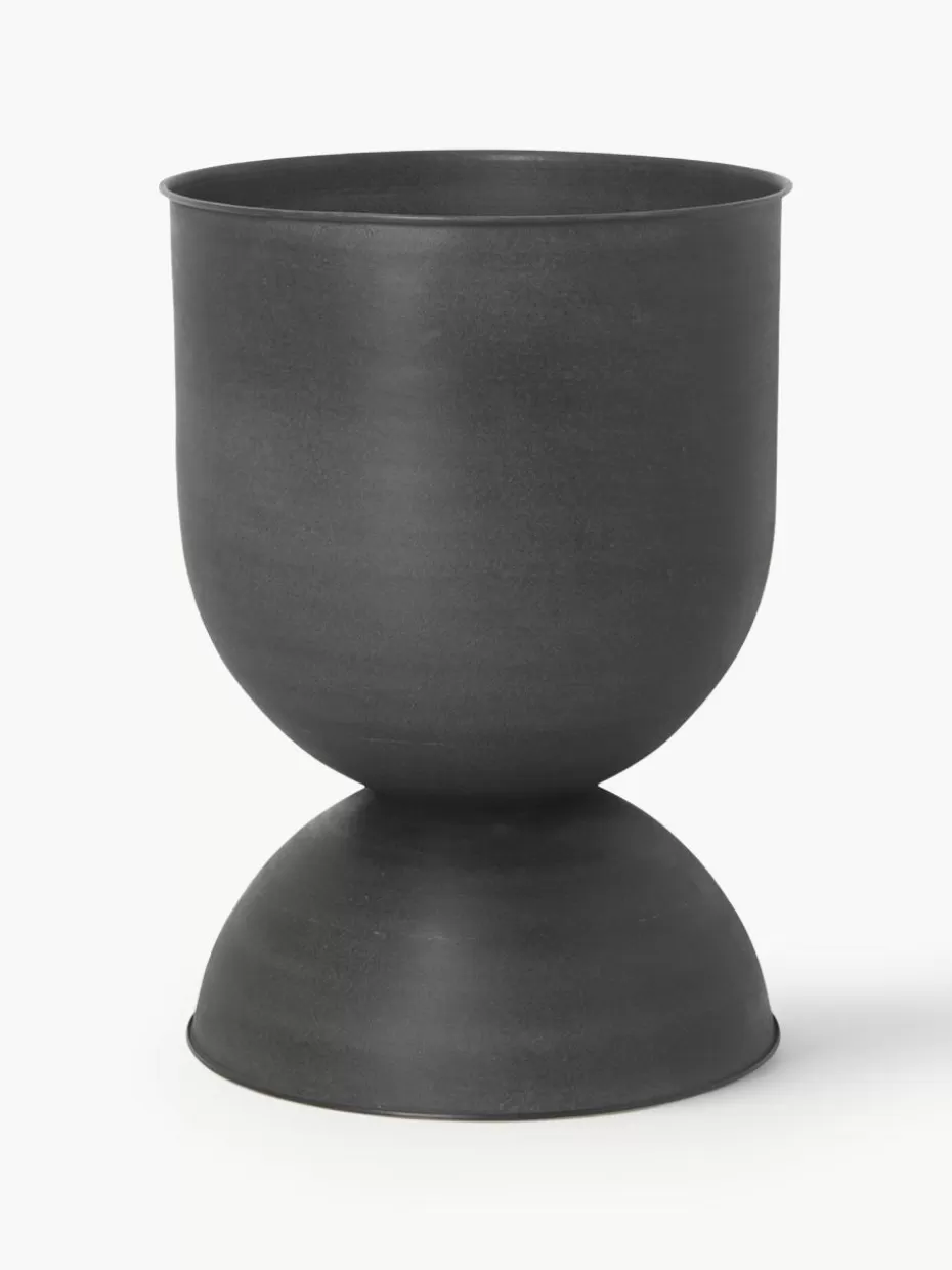 Blumentöpfe-ferm LIVING Übertopf Hourglass, H 59 cm Schwarz, matt