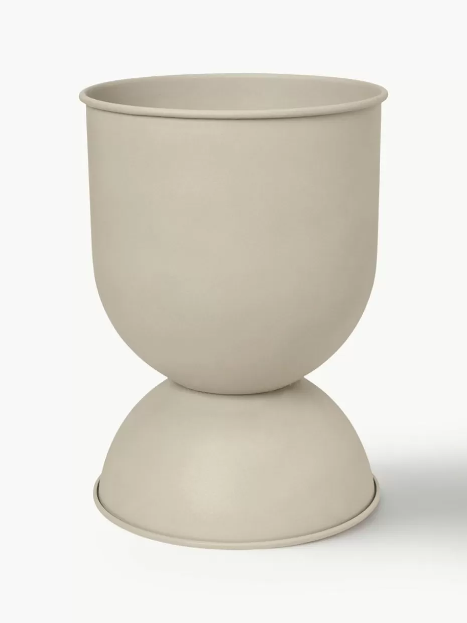 Blumentöpfe-ferm LIVING Übertopf Hourglass, H 73 cm Hellbeige, matt