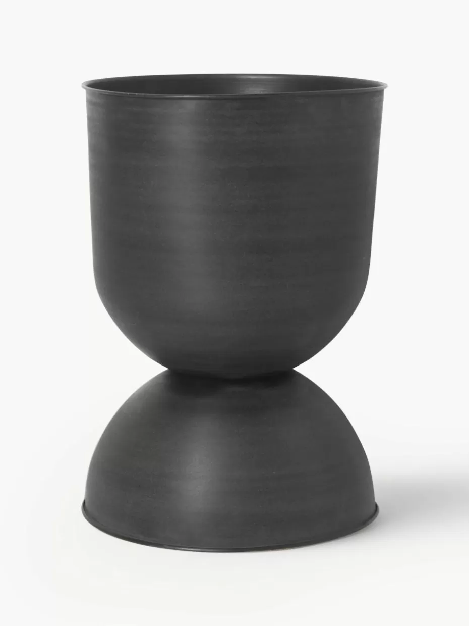 Blumentöpfe-ferm LIVING Übertopf Hourglass, H 73 cm Schwarz, matt