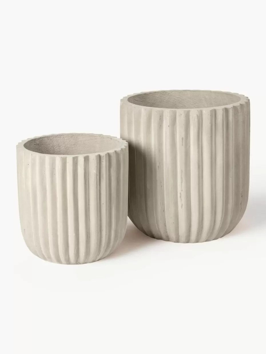 Blumentöpfe-Broste Copenhagen Übertöpfe Fiber, 2er-Set