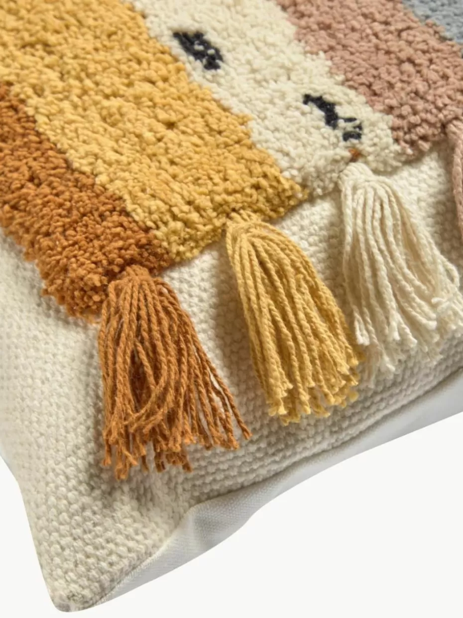 Kissen-Westwing Bestickte Kissenhülle Tadea mit Regenbogen-Motiv