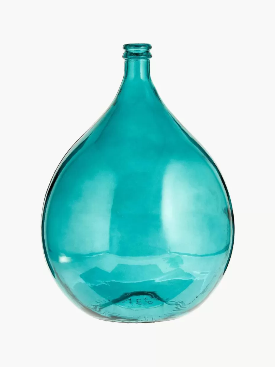 Vasen-Westwing Bodenvase Drop aus Glas, H 56 cm Petrol