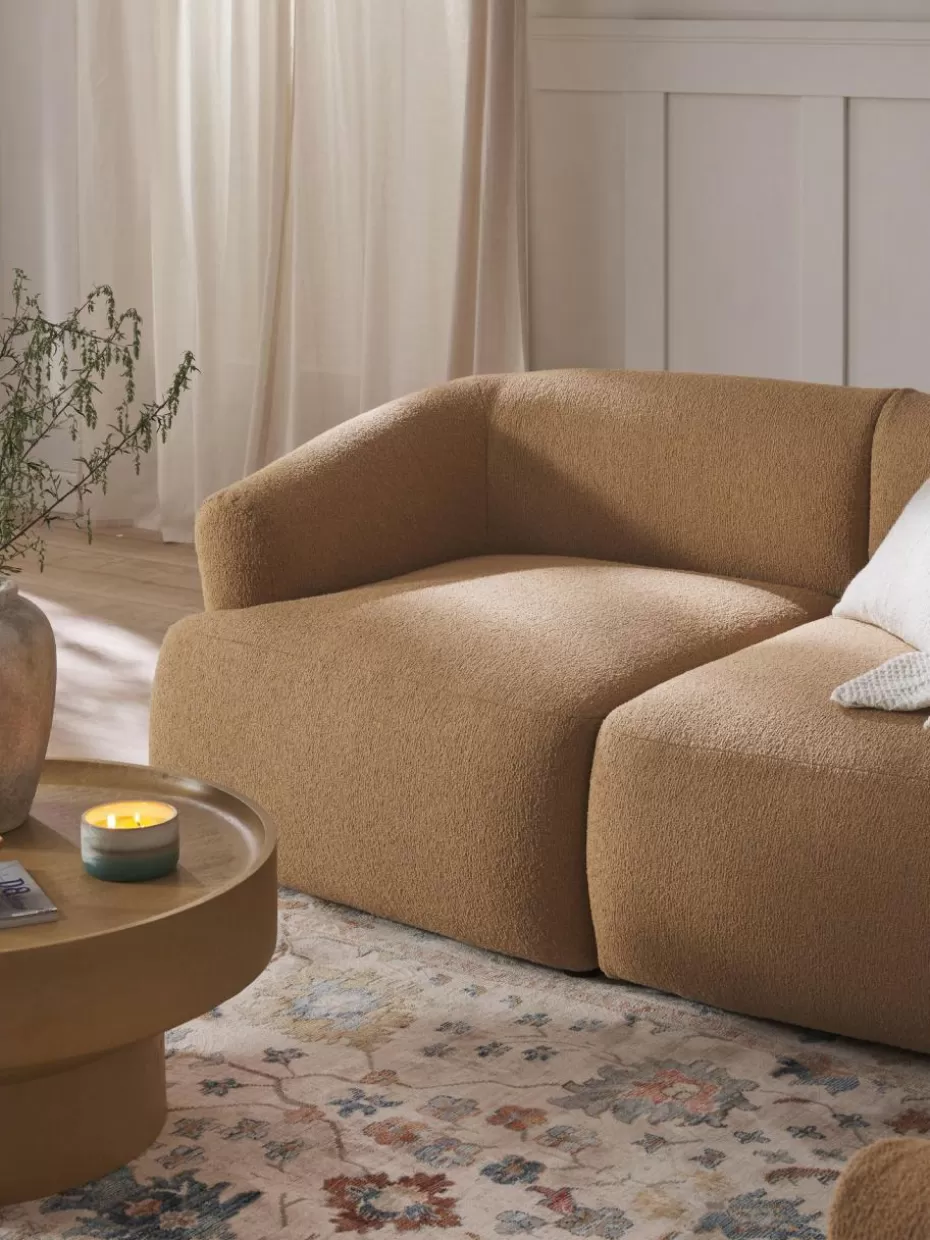 Sofas | Sofaserien-Westwing Collection Bouclé-Eckmodul Sofia Bouclé Beige