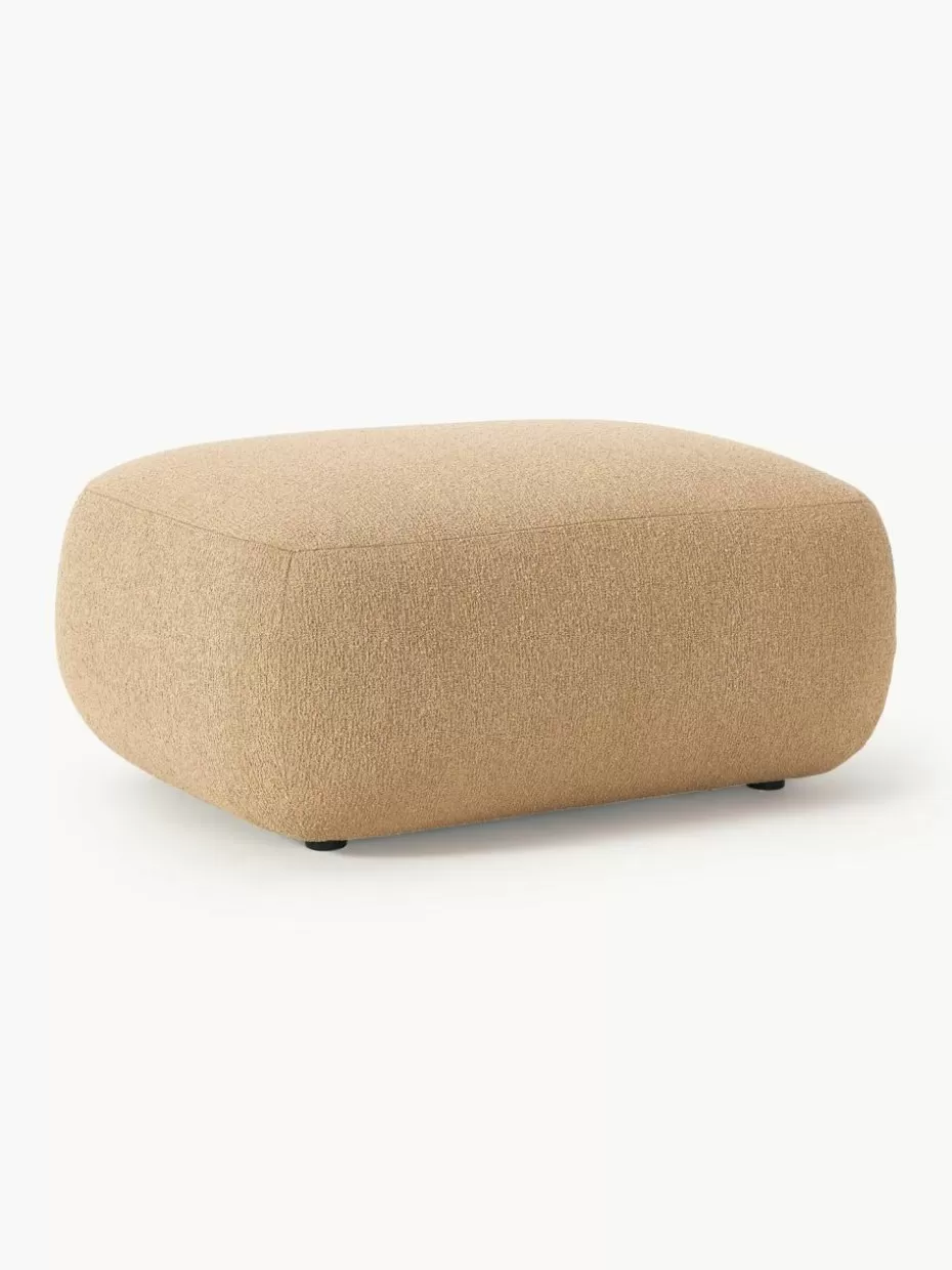 Hocker | Sofaserien-Westwing Collection Bouclé-Hocker Sofia Bouclé Beige