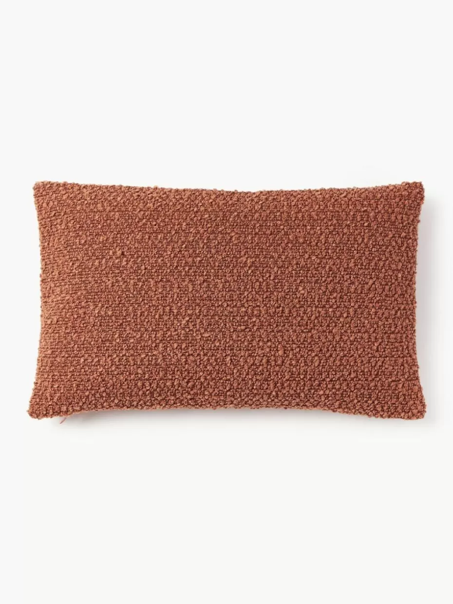 Dekokissen-Westwing Collection Bouclé-Kissenhülle Bellamie Bouclé Terrakotta