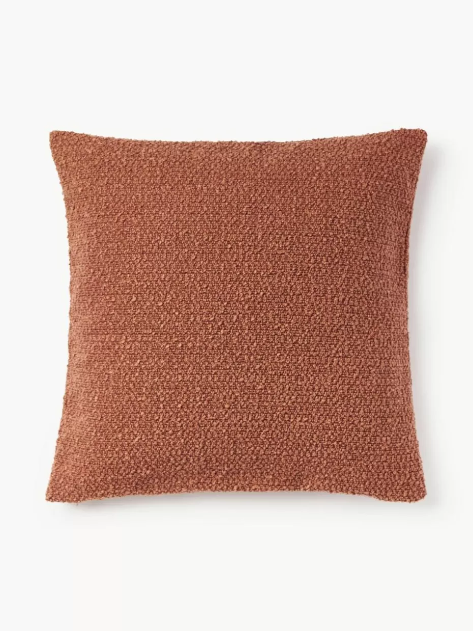 Dekokissen-Westwing Collection Bouclé-Kissenhülle Bellamie Bouclé Terrakotta