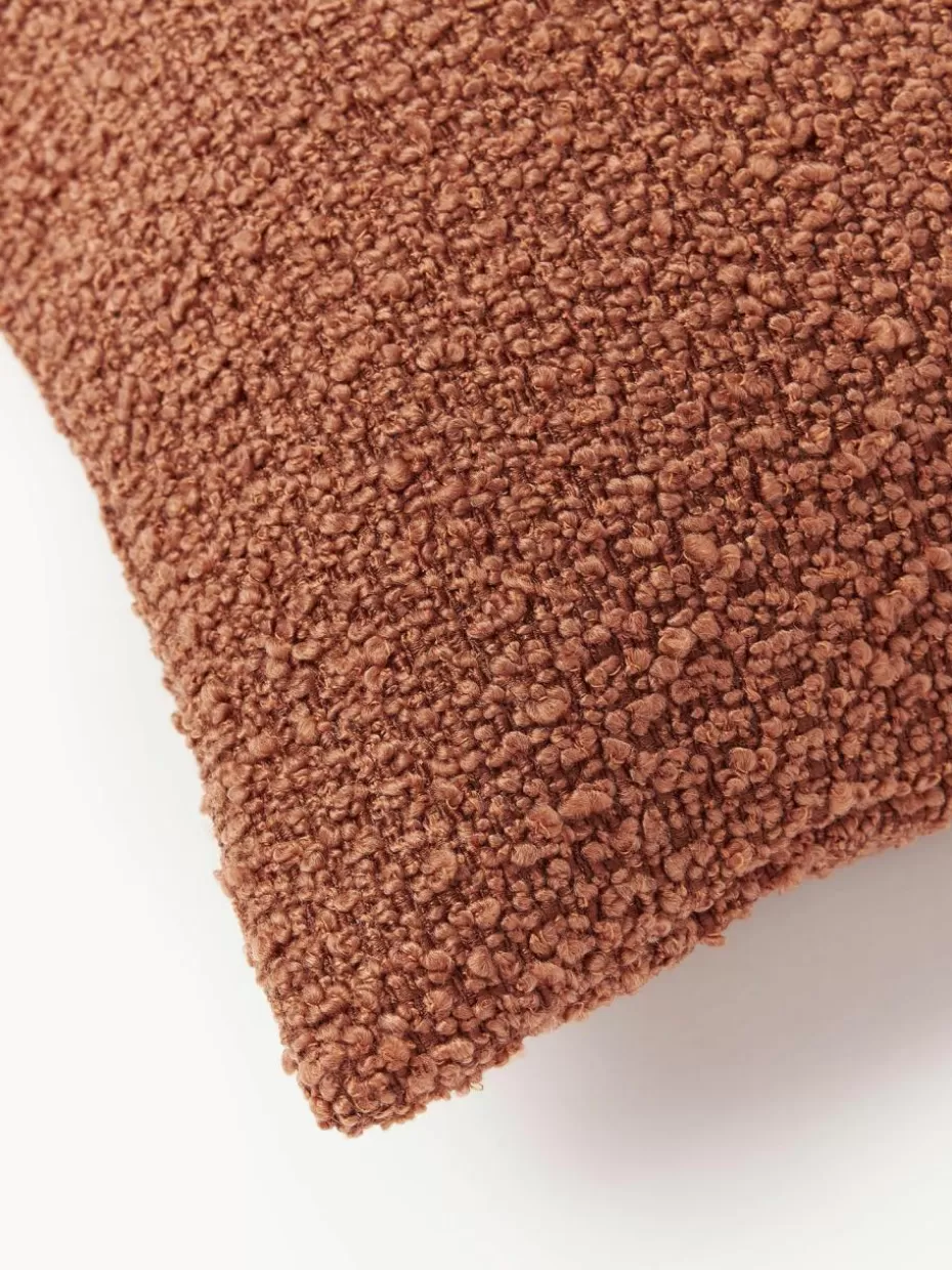 Dekokissen-Westwing Collection Bouclé-Kissenhülle Bellamie Bouclé Terrakotta